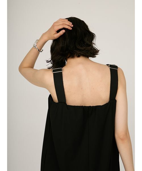 emmi（エミ）の「ジャージジャンパースカート（スカート・レディース・ブラック/モカ・0/1）」の9枚目の写真