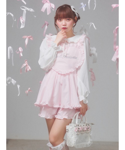 定価　24,200円■ローズマリーソワール■ハートレースエプロンワンピースピンク RoseMarie seoir（ローズマリーソワール）の「マリーワンピース