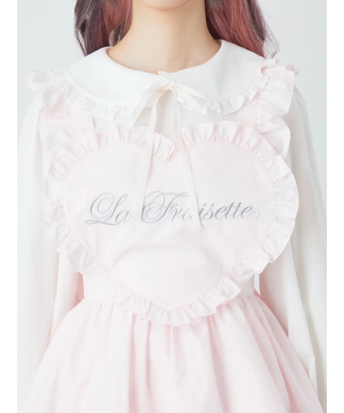 Ank Rouge（アンクルージュ）の「ハートエプロンセットアップ（ワンピース・レディース・ピンク/A/ブラック・M）」の8枚目の写真