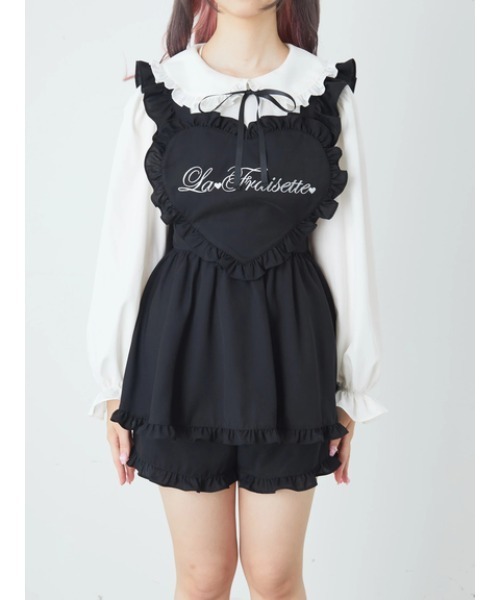 Ank Rouge（アンクルージュ）の「ハートエプロンセットアップ（ワンピース・レディース・ピンク/A/ブラック・M）」の15枚目の写真