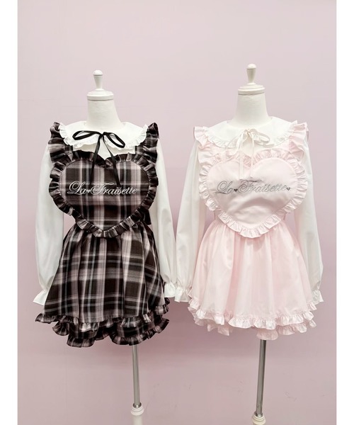 セール】ハートエプロンセットアップ（ワンピース）｜Ank Rouge（アン