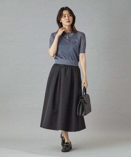 DRESSTERIOR（ドレステリア）の「【洗える/ポケット付き】タックボリュームスカート（スカート・レディース・ブラック/ボルドー・34/36/38/40）」の13枚目の写真