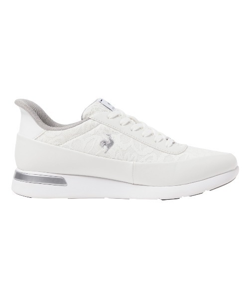 le coq sportif（ルコックスポルティフ）の「ルコックスポルティフ/LCS  セーヴル II ワイド SI さっと履けるシューズ /消臭/軽量 LU5FSN73LZ（スニーカー・レディース・ホワイト×ホワイト/ピンク系/ブラック×ホワイト・22.5cm/23.5cm/24.5cm/23.0cm/24.0cm/25.0cm）」の4枚目の写真