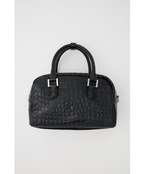 MOUSSY(マウジー)の「F/CROCO MINI ボストンバッグ(ボストンバッグ・レディース・ブラック/ライトピンク・FREE)」の4枚目の写真