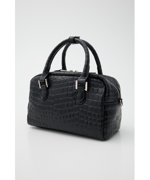 MOUSSY(マウジー)の「F/CROCO MINI ボストンバッグ(ボストンバッグ・レディース・ブラック/ライトピンク・FREE)」の6枚目の写真