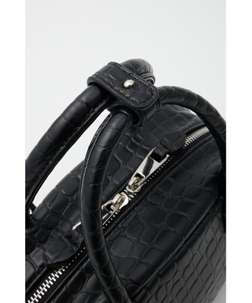 MOUSSY(マウジー)の「F/CROCO MINI ボストンバッグ(ボストンバッグ・レディース・ブラック/ライトピンク・FREE)」の8枚目の写真