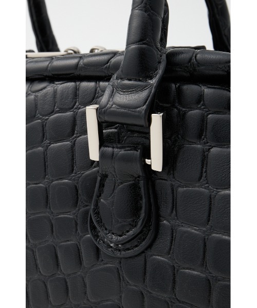 MOUSSY(マウジー)の「F/CROCO MINI ボストンバッグ(ボストンバッグ・レディース・ブラック/ライトピンク・FREE)」の9枚目の写真