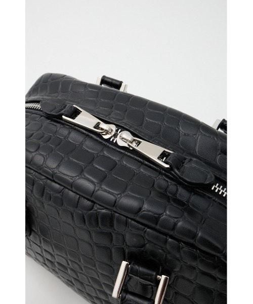 MOUSSY(マウジー)の「F/CROCO MINI ボストンバッグ(ボストンバッグ・レディース・ブラック/ライトピンク・FREE)」の11枚目の写真