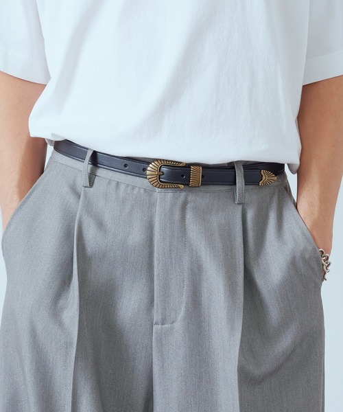 Wrangler（ラングラー）の「【Wrangler】NARROW BELT（ベルト・メンズ・ブラック/ブラウン・30/34）」の4枚目の写真
