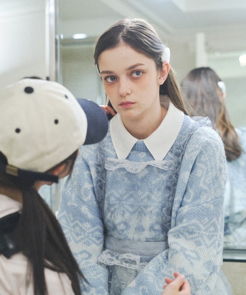 Lovilyn(ラヴィリン)の「推し活チュールエプロンワンピース(ワンピース・レディース・ブラック/ホワイト系その他/ホワイト/ブルー/ブラック系その他・FREE)」の8枚目の写真