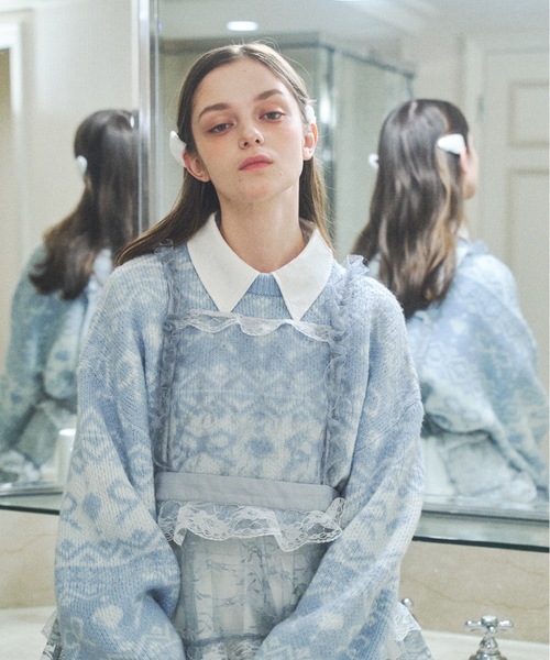 Lovilyn(ラヴィリン)の「推し活チュールエプロンワンピース(ワンピース・レディース・ブラック/ホワイト系その他/ホワイト/ブルー/ブラック系その他・FREE)」の10枚目の写真