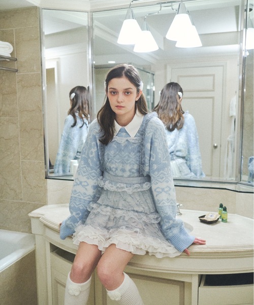 Lovilyn(ラヴィリン)の「推し活チュールエプロンワンピース(ワンピース・レディース・ブラック/ホワイト系その他/ホワイト/ブルー/ブラック系その他・FREE)」の15枚目の写真