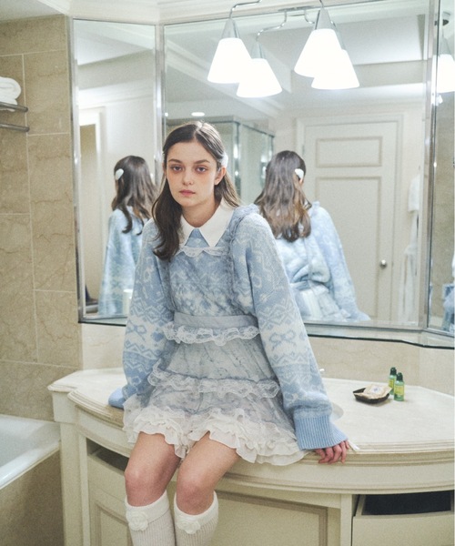 Lovilyn(ラヴィリン)の「推し活チュールエプロンワンピース(ワンピース・レディース・ブラック/ホワイト系その他/ホワイト/ブルー/ブラック系その他・FREE)」の16枚目の写真