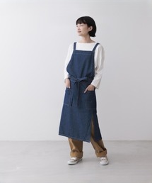 その他セレクト（ソノタセレクト）の「COCOWALK デニムラップエプロン（エプロン）」