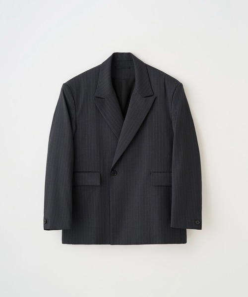 Juha（ユハ）の「PINSTRIPE STRUCTURED JACKET（テーラードジャケット・メンズ・チャコールグレー/ネイビー・3/4）」の16枚目の写真