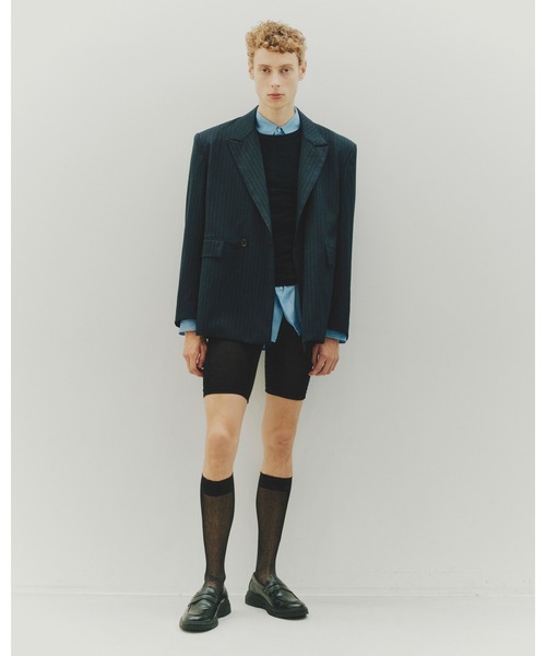 Juha（ユハ）の「PINSTRIPE STRUCTURED JACKET（テーラードジャケット・メンズ・チャコールグレー/ネイビー・3/4）」の3枚目の写真