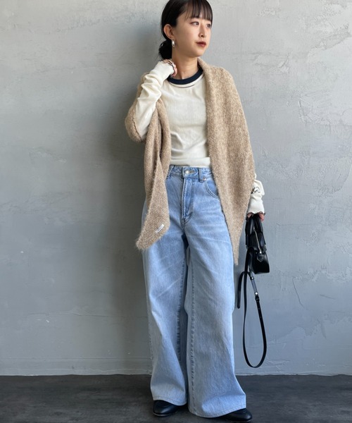 6点セット　まとめ売り レディース服　コーデ売り デニム　ニット　ストール nenom/ネノム] マルチWAY トライアングルニットストール（ストール