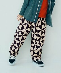 p.premier | 【ジュニア対応】総柄ツイルワイドパンツ(その他パンツ)