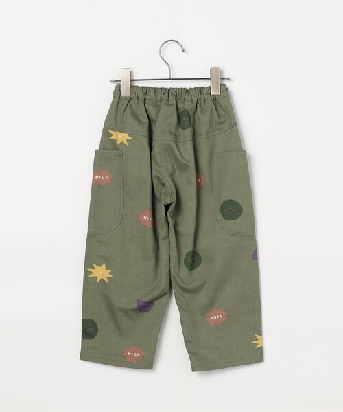 p.premier（ピードットプルミエ）の「【ジュニア対応】総柄ツイルワイドパンツ（その他パンツ・キッズ・ブラック/アイボリー/カーキ/サックスブルー/ブラウン/キャメル/レッド/イエロー・80/90/100/110/120/130/140）」の10枚目の写真