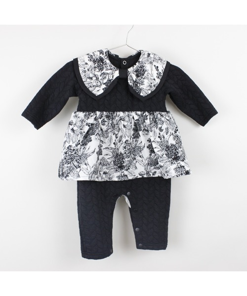 maarook(マルーク)の「ケーブル接結ノスタルジックロンパース(ロンパース・キッズ・ブラック・80cm/70cm)」の3枚目の写真