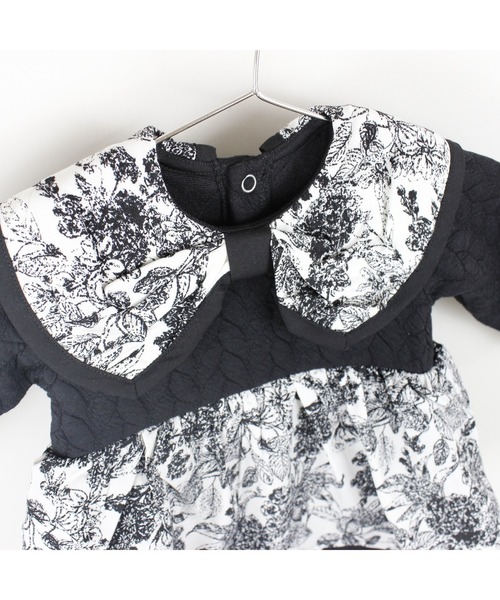 maarook(マルーク)の「ケーブル接結ノスタルジックロンパース(ロンパース・キッズ・ブラック・80cm/70cm)」の4枚目の写真