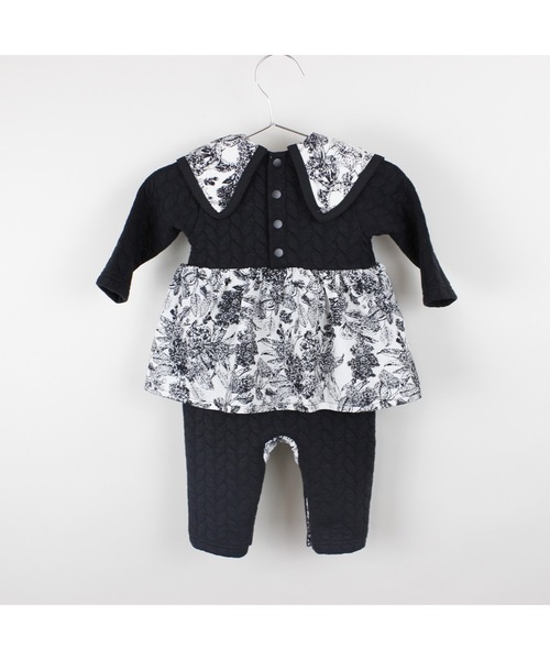 maarook(マルーク)の「ケーブル接結ノスタルジックロンパース(ロンパース・キッズ・ブラック・80cm/70cm)」の6枚目の写真