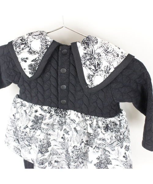 maarook(マルーク)の「ケーブル接結ノスタルジックロンパース(ロンパース・キッズ・ブラック・80cm/70cm)」の7枚目の写真