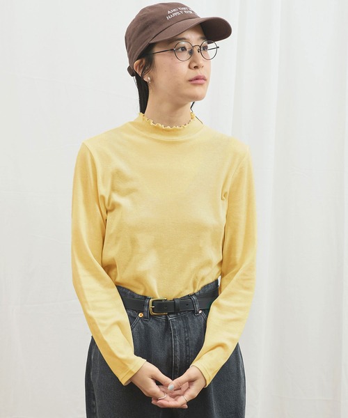 fig Ｌondon（フィグロンドン）の「Hi-twist Milano mini turtle（Tシャツ/カットソー・レディース・ブラック/ホワイト/イエロー・FREE）」の3枚目の写真