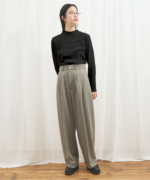 fig Ｌondon（フィグロンドン）の「Hi-twist Milano mini turtle（Tシャツ/カットソー・レディース・ブラック/ホワイト/イエロー・FREE）」の7枚目の写真