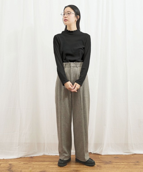 fig Ｌondon（フィグロンドン）の「Hi-twist Milano mini turtle（Tシャツ/カットソー・レディース・ブラック/ホワイト/イエロー・FREE）」の4枚目の写真