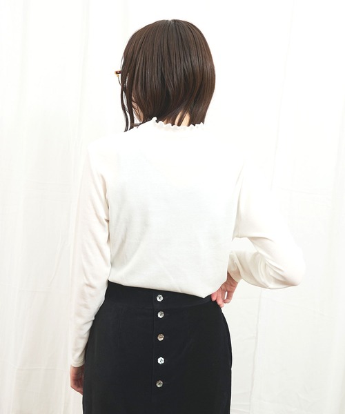 fig Ｌondon（フィグロンドン）の「Hi-twist Milano mini turtle（Tシャツ/カットソー・レディース・ブラック/ホワイト/イエロー・FREE）」の19枚目の写真