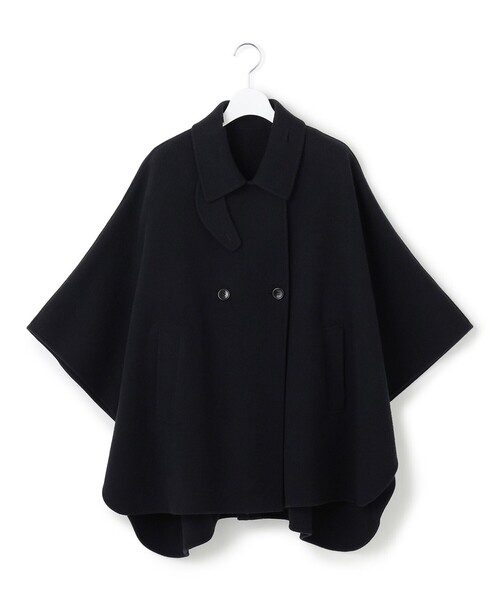 23区（ニジュウサンク）の「【見上愛さん着用/Oggi12月号掲載】ウールライトリバー ポンチョシルエット コート（その他アウター・レディース・ブラック系/黄土色系/ベージュ系・38）」の18枚目の写真