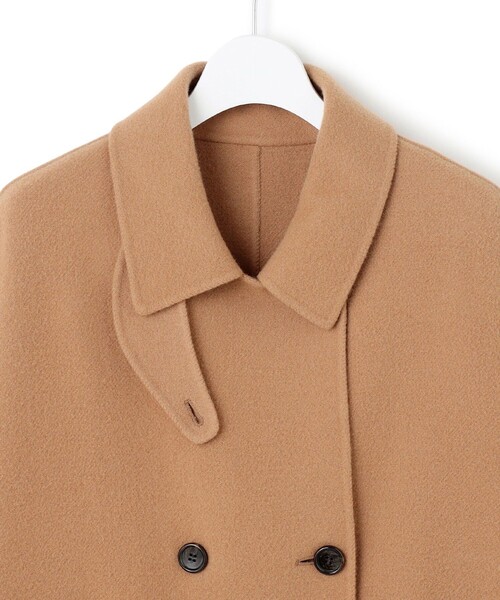 23区（ニジュウサンク）の「【見上愛さん着用/Oggi12月号掲載】ウールライトリバー ポンチョシルエット コート（その他アウター・レディース・ブラック系/黄土色系/ベージュ系・38）」の21枚目の写真