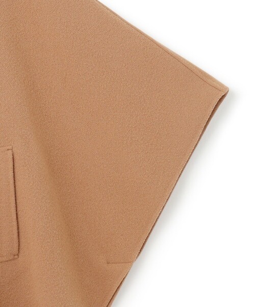 23区（ニジュウサンク）の「【見上愛さん着用/Oggi12月号掲載】ウールライトリバー ポンチョシルエット コート（その他アウター・レディース・ブラック系/黄土色系/ベージュ系・38）」の22枚目の写真