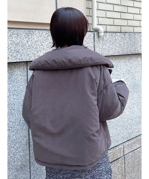 LAGUNAMOON（ラグナムーン）の「ダブルショートアライドダウン（ダウンジャケット/コート・レディース・アイボリー/ブラック/ブラウン・FREE）」の12枚目の写真