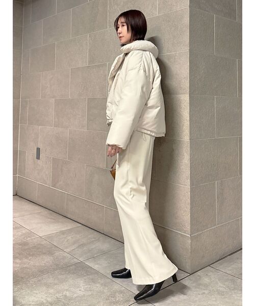 LAGUNAMOON（ラグナムーン）の「ダブルショートアライドダウン（ダウンジャケット/コート・レディース・アイボリー/ブラック/ブラウン・FREE）」の15枚目の写真