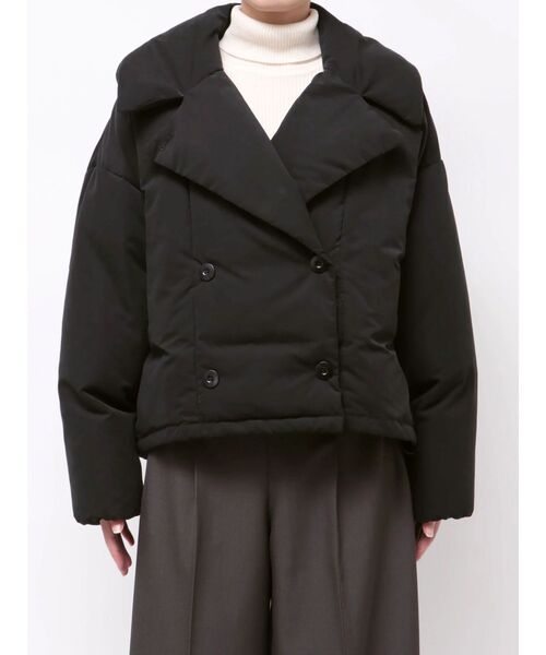 LAGUNAMOON（ラグナムーン）の「ダブルショートアライドダウン（ダウンジャケット/コート・レディース・アイボリー/ブラック/ブラウン・FREE）」の17枚目の写真