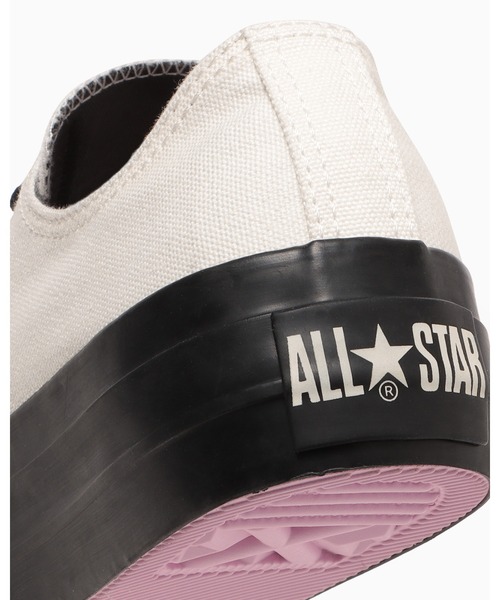 CONVERSE ALL STAR(コンバースオールスター)の「ALL STAR PLTS HEARTEYELET BP OX / オールスター PLTS ハートアイレット BP OX(スニーカー・レディース・ホワイト×ブラック・6/5.5/5/4.5/4/3.5/3)」の5枚目の写真