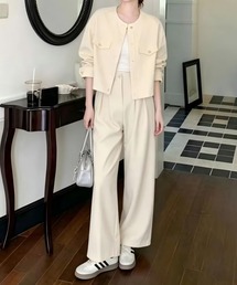 ❇️【美品値下げ】‼️アイボリー ストライプジャケットと パンツ…⭐️ 4点 セット 予約商品】セットアップファッション通販 - ZOZOTOWN