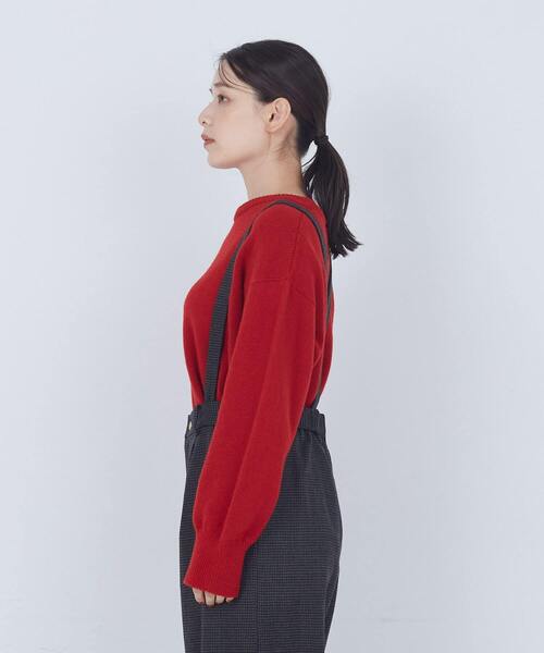 ADIEU TRISTESSE（アデュートリステス）の「ラムウールホールガーメントプルオーバー（ニット/セーター・レディース・レッド/ベージュ/ブラック・FREE）」の14枚目の写真