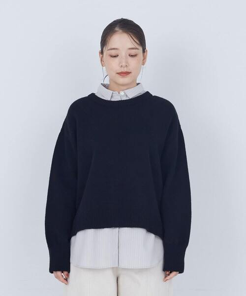 ADIEU TRISTESSE（アデュートリステス）の「ラムウールホールガーメントプルオーバー（ニット/セーター・レディース・レッド/ベージュ/ブラック・FREE）」の19枚目の写真