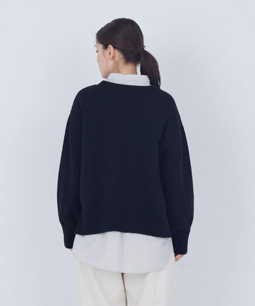 ADIEU TRISTESSE（アデュートリステス）の「ラムウールホールガーメントプルオーバー（ニット/セーター・レディース・レッド/ベージュ/ブラック・FREE）」の21枚目の写真