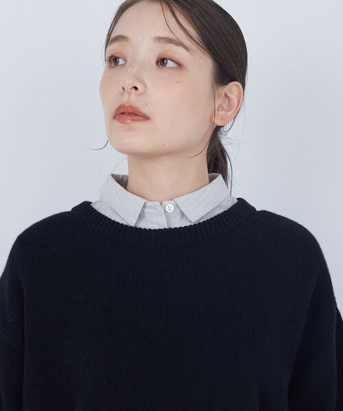 ADIEU TRISTESSE（アデュートリステス）の「ラムウールホールガーメントプルオーバー（ニット/セーター・レディース・レッド/ベージュ/ブラック・FREE）」の22枚目の写真