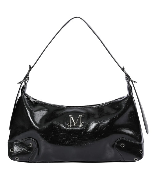 MUCENT(ムセント)の「【日本未発売/WEB限定】MUCENT(ムセント)/2WAY ショルダー クロスバッグ/BARB METAL LOGO 2-WAY EYELET CROSS BAG(ショルダーバッグ・レディース・ブラック・FREE)」の7枚目の写真