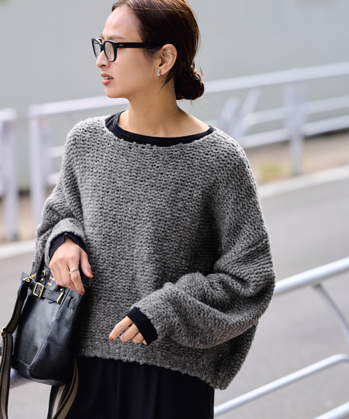 ✨美品✨フレームワーク 2way ウールワッフルヘンリーネック ニット セーター FRAMeWORK｜≪WEB限定追加≫ウールワッフルヘンリーネック