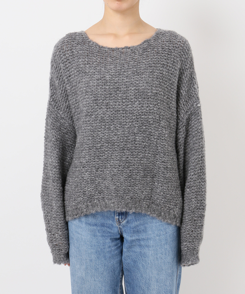 FRAMeWORK（フレームワーク）の「イタリアヤーン furry ニット（ニット/セーター・レディース・ベージュ/ライトグレー/ブルー・FREE）」の15枚目の写真