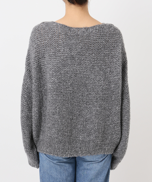 FRAMeWORK（フレームワーク）の「イタリアヤーン furry ニット（ニット/セーター・レディース・ベージュ/ライトグレー/ブルー・FREE）」の5枚目の写真