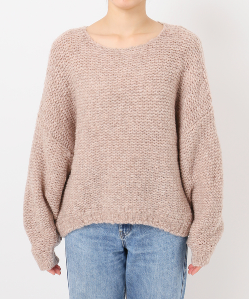 FRAMeWORK（フレームワーク）の「イタリアヤーン furry ニット（ニット/セーター・レディース・ベージュ/ライトグレー/ブルー・FREE）」の11枚目の写真