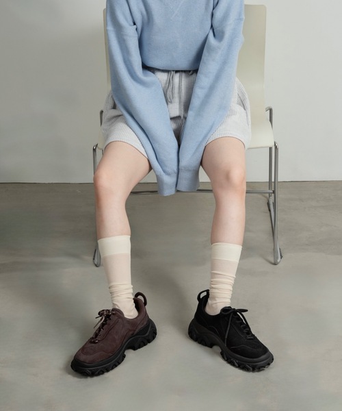 asymmetry design dad sneaker / アシンメトリーデザインダッド