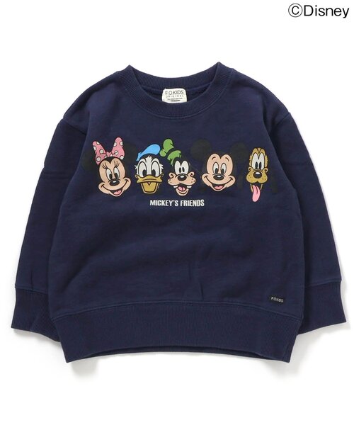 F.O.KIDS（エフオーキッズ）の「【ディズニーキャラクター】ミッキー＆フレンズ / トレーナー（スウェット・キッズ・グリーン/レッド/ベージュ/ネイビー・80/90/100/110/120/130/140/150/160）」の4枚目の写真